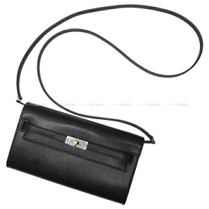 HERMES GX P[EHbg O gD[S[  (ubN) VF[u`L(VFuVL) GNg z K Vi(HERMES Kelly Wallet Long To Go Noir (Black) Chevre Chamk