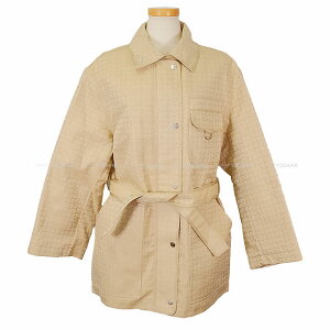 HERMES GX HUCN xgt Tt@ WPbg R[g x[Wy[ JV~/|GXe #36 Vi(HERMES H Mosaic Belted Safari Jacket Coat beige pale[BRAND NEW][Authentic])
