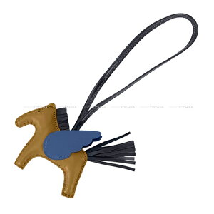 HERMES GX fI yKTX PM Ntg/u[^C/u[jC Aj[~()/XCtg obO`[ K Vi(HERMES Rodeo Pegasus PM Kraft/Blue Tie/Bleu Nuit Agneau Milo/Veau Swift bag charm[BRA