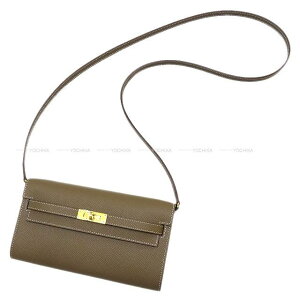 HERMES GX P[EHbg O gD[S[ Gg[v (GgD[v) Gv\ S[h z K Vi(HERMES Kelly Wallet Long To Go Etoupe Veau Epsom Gold HW long wallet[BRAND NEW][Authentic]) #yoch