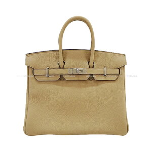 HERMES �G�����X �o�[�L��25 �g�����` �g�S �V���o�[���� �n���h�o�b�O K���� �V�i(HERMES Birkin25 Trench Veau Togo Silver HW Handbag[BRAND NEW][Authentic])