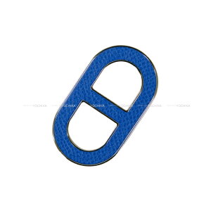 HERMES GX VF[k_N u[tX Gv\ Vo[ u[` Vi(HERMES Chaine D'ancre Bleu France Veau Epsom Silver HW broach[BRAND NEW][Authentic])