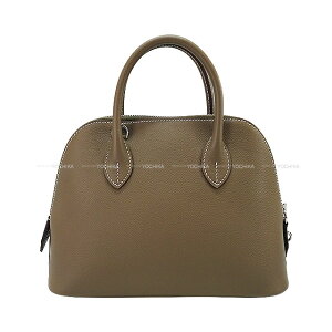 HERMES GX {[h1923 25 Gg[v (GgD[v) Go[J[(G@[J[) Vo[ V_[obO K Vi(HERMES Bolide1923 25 Etoupe Evercolor Silver HW Shoulder bag[BRAND NEW][Authentic])