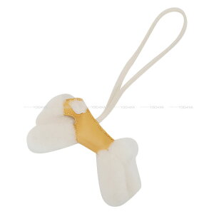 HERMES GX ofB  pC/N/i` Aj[~() [g obO`[ K Vi(HERMES Buddy Dog Paille/Craie/Natural Agneau Milo Mouton bag charm[BRAND NEW][Authentic])