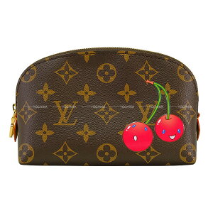 LOUIS VUITTON CEBg LV×TM `F[ubT RXeBbN PM mO S[h M13766 |[` Vi(LOUIS VUITTON LV×TM Cherry Blossom Cosmetic PM Monogram Gold HW M13766 Pouch[BRAND NEW][Authentic])