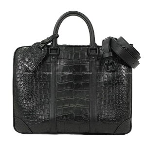 LOUIS VUITTON ���C�E���B�g�� �|���g�h�L���}�� ���H���[�W�� PDV �u���[�t�P�[�X �� (�u���b�N) �N���R�_�C�� �A���Q�[�^�[�}�b�g �u���b�N���� N82240 �r�W�l�X�o�b�O �V�i(Portefeuille Document Voyage 