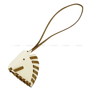 HERMES GX V@ gbZ i^/Gg[v (GgD[v) Gv\ obO`[ K Vi(HERMES Cheval Tresse Nata/Etoupe Veau Epsom bag charm[BRAND NEW][Authentic])