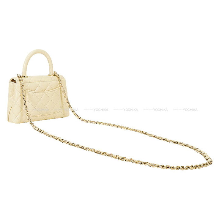 楽天市場】CHANEL シャネル マトラッセ ココハンドル ミニ ベージュ 
