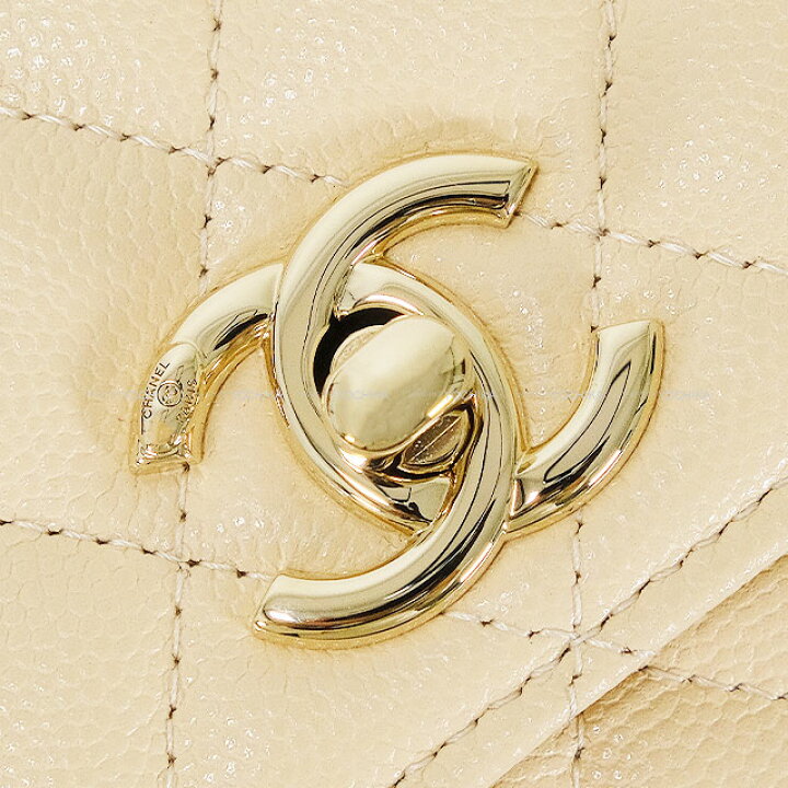 楽天市場】CHANEL シャネル マトラッセ ココハンドル ミニ ベージュ 