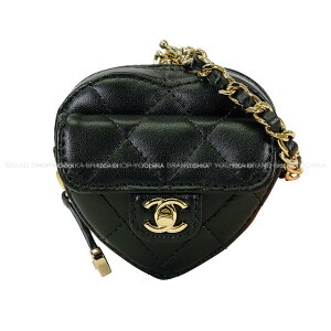 2025�N�H�~ CHANEL �V���l�� �}�g���b�Z �R�R�}�[�N �~�j �n�[�g �`�F�[�� �� (�u���b�N) �����X�L�� �V�����p���S�[���h���� AP4838 �o�b�O�`���[�� �V�i(2025AW CHANEL Matelasse COCO Mark Mini Heart Chain Noir