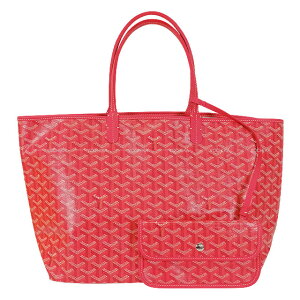 GOYARD �S���[�� �T�����C PM �� �W�����_�� ���o�[�V�u�� �t�����[ �t���[�V���s���N PVC�R�[�e�B���O�L�����o�X �g�[�g�o�b�O �V�i(GOYARD SAINT LOUI PM Le Jardin Reversible flour Fuchsia Pink PVC coated canvas t