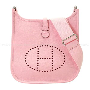 HERMES �G�����X �G������(�G�u����) 23 ���[�Y�T�N�� �g�������N���}���X �V���o�[���� �V�����_�[�o�b�O K���� �V�i(HERMES Evelyne 23 Rose Sakura Taurillon Clemence Silver HW Shoulder bag[BRAND NEW][Authentic])