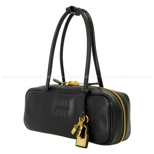 Miu Miu �~���E�~���E �{�[���U�[ �X���[�� �� (�u���b�N) ���U�[ �S�[���h���� 5BB173_2CRW_F0002_V_OTM �n���h�o�b�O ���V�i(Miu Miu Beau Leather Small Noir (Black) Leather Gold HW 5BB173_2CRW_F0002_V_OTM Handbag[ALMOST NEW]