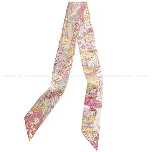 2026�N�t�� HERMES �G�����X �c�C���[ �V�e�B�[ �I�u ���C�g �s���N/�W���[�k�h�[�� (�W�����k�h�[��)/���b�h �V���N100�� �X�J�[�t �V�i(2026SS HERMES Twilly City of Light Pink/Jaune d'Or/Red Silk100% scarf[BRAND N