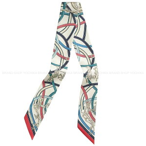 HERMES �G�����X �c�C���[ �`���̃n�[�l�X �� (�z���C�g)/�u���[�W�[��/�{���h�D���[�Y (���[�Y�E�b�h) �V���N100�� �X�J�[�t �V�i(HERMES Twilly Harnais Legendaire Blanc (White)/Bleu Jean/Bois de Rose (Rose Wood) Si