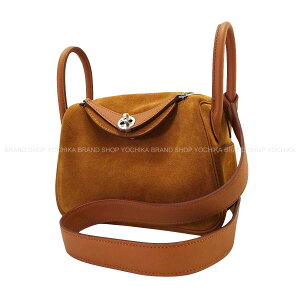 HERMES �G�����X �����f�B �~�j 20 �V�����A/�S�[���h �O���Y���[/�X�C�t�g �V���o�[���� �V�����_�[�o�b�O K���� �V�i(HERMES Lindy mini 20 chamois /Gold Grizzly/Veau Swift Silver HW Shoulder bag[BRAND NEW][Authentic])