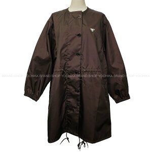 PRADA �v���_ ���C���R�[�g Re-Nylon �_�[�N�u���E�� �i�C���� #36 �V���o�[���� 292285_1WQ8_F0003_S_000 �V�i(PRADA Raincoat Re-Nylon Dark Brown Nylon Silver HW 292285_1WQ8_F0003_S_000[BRAND NEW][Authentic])