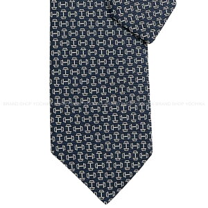 HERMES �G�����X ���[���A���e�[�� �}����/�� (�z���C�g) �V���N100�� H339417T 01 �l�N�^�C �V�i(HERMES Mors Haltere Marine/Blanc (White) Silk100% H339417T 01 tie[BRAND NEW][Authentic])