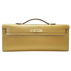 HERMES �G�����X �P���[�J�b�g �h�� (�V) ���^���[ ���^���b�N�S�[���h �V�F�[�����V�����L�� �V�����p���S�[���h���� �n���h�o�b�O K���� �V�i(HERMES Kelly Cut New Dore (Metallic Gold) Chevre Chamkila Champa