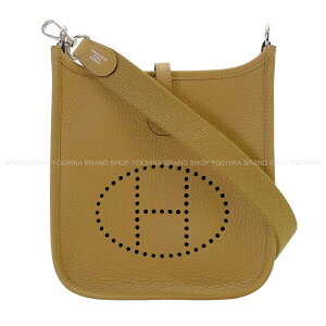 HERMES �G�����X �G������(�G�u����) 16 TPM �f�����k �g�������N���}���X �V���o�[���� �V�����_�[�o�b�O G���� �V�i(HERMES Evelyne 16 TPM Dune Taurillon Clemence Silver HW Shoulder bag[BRAND NEW][Authentic])