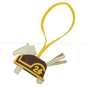 HERMES �G�����X ���f�I ���x�I 24 PM �N��/�e�[��/�W���[�k�i�v�� (�W���[�k�i�|��) �A�j���[�~��(����)/�X�C�t�g �o�b�O�`���[�� G���� �V�i(HERMES Rodeo Robeo Plush PM Craie/Terre/Jaune de Naples Agneau Milo/Ve