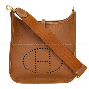 HERMES �G�����X �G������(�G�u����) 23 �S�[���h �g�������N���}���X �S�[���h���� �V�����_�[�o�b�O G���� �V�i(HERMES Evelyne 23 Gold Taurillon Clemence Gold HW Shoulder bag[BRAND NEW][Authentic])