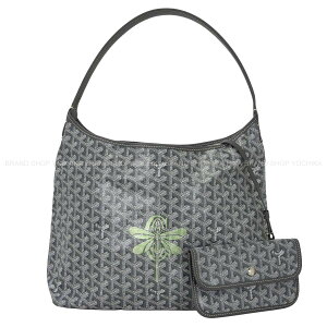 GOYARD �S���[�� �z�[�{�[ �{�G�� PM �C���f�b�Z���g ���x������ (�g���{) �O���[ �S���[���f�B���L�����o�X/�V�����H���b�V���J�[�t �V�����_�[�o�b�O �V�i(GOYARD Hobo Boheme PM Iridescent Libellule (Dra