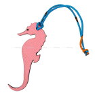 【ご褒美に★】HERMES エルメス バッグチャーム プティアッシュ チャーム "タツノオトシゴ/シーホース" ローズコンフェッティ/トスカ 新品未使用 (HERMES bag charm Petit H charm-"Seahorse" Rose confetti/Tosca[Never used][Authentic])【あす楽対応】#yochika