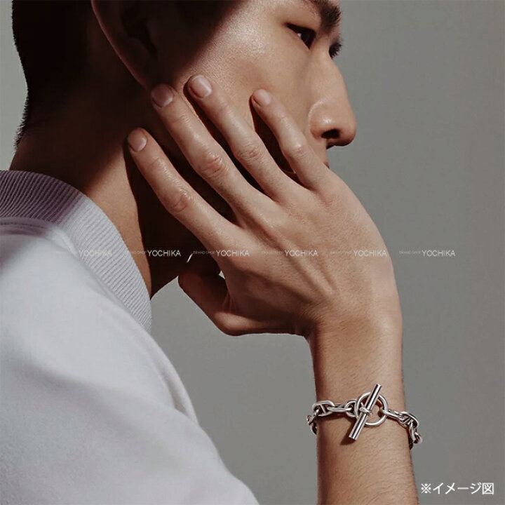 楽天市場】HERMES エルメス シェーヌダンクル PM 18コマ シルバー 