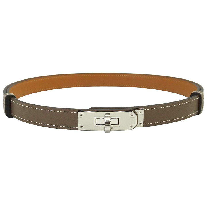 楽天市場】HERMES エルメス ケリーベルト18 エトープ (エトゥープ 
