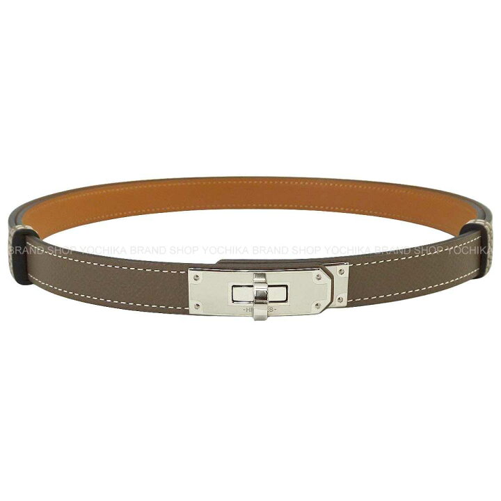 楽天市場】HERMES エルメス ケリーベルト18 エトープ (エトゥープ 