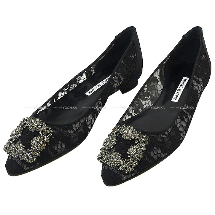 楽天市場】MANOLO BLAHNIK マノロブラニク レース ハンギシ フラット 