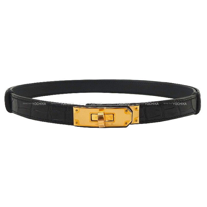 楽天市場】HERMES エルメス ケリーベルト18 黒 (ブラック 