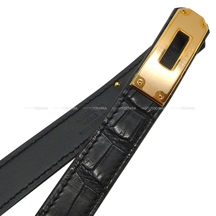 楽天市場】HERMES エルメス ケリーベルト18 黒 (ブラック 
