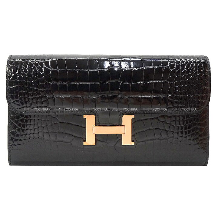 楽天市場】HERMES エルメス コンスタンスロング 黒 (ブラック 