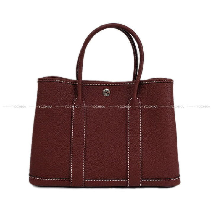 楽天市場】HERMES エルメス ガーデンパーティ 30 TPM 白ステッチ 