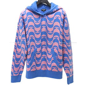 CHANEL シャネル フード付き ニットプルオーバー #36 ブルー/ピンク カシミヤ P70408 パーカー 新品同様【中古】([Pre-loved]CHANEL Hooded Knit Pullover #36 Blue/Pink Cashmere P70408 Hooded sweatshirt[LIKE NEW][Authentic])【あす楽対応】#yochika