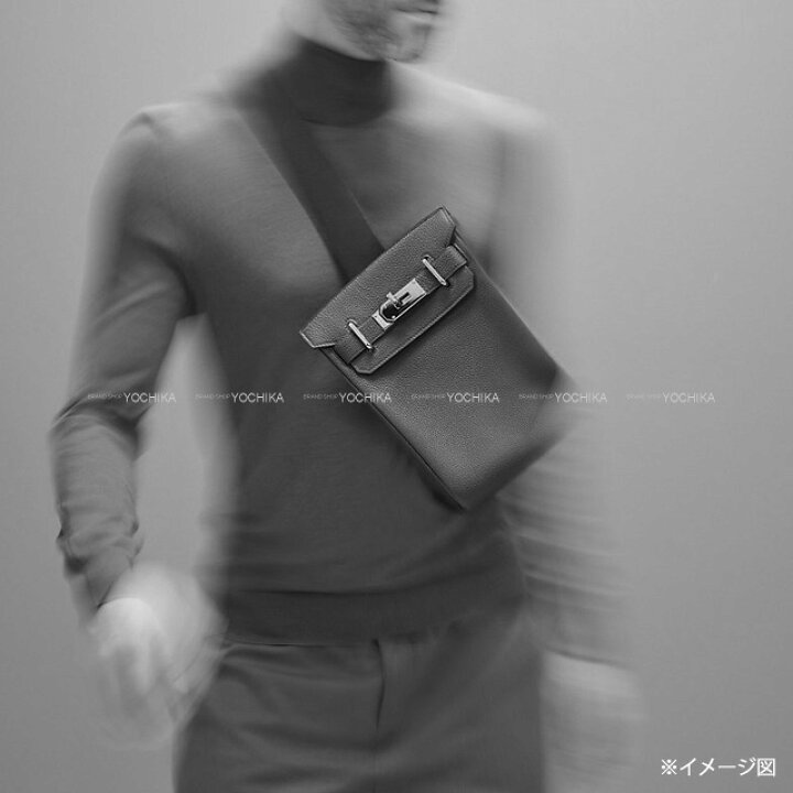 楽天市場】HERMES エルメス アッカド PM カカオ トゴ シルバー金具 