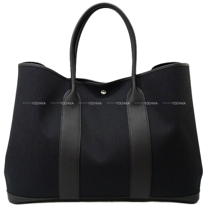 楽天市場】HERMES エルメス ガーデンパーティ 49 GM ヴォヤージュ 黒 