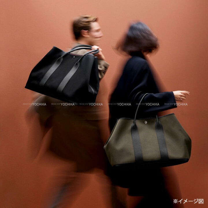 楽天市場】HERMES エルメス ガーデンパーティ 49 GM ヴォヤージュ 黒 