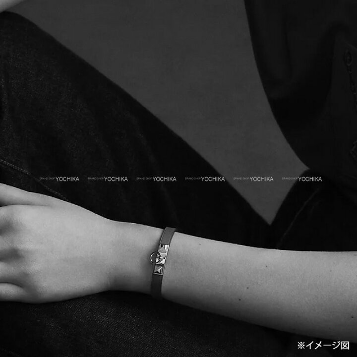 楽天市場】HERMES エルメス ブレスレット マイクロ リヴァル ＃T2 黒 