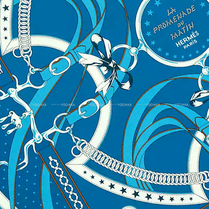 楽天市場】HERMES エルメス カレ140 朝の散歩 バンダナ La Promenade  