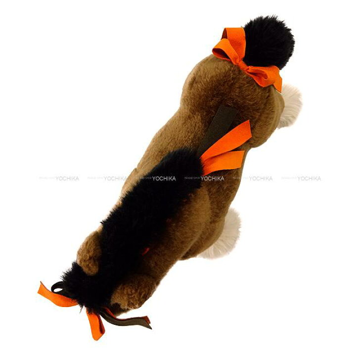 HERMES ぬいぐるみ エルミーPPM ホース 馬 カシミア100% レッド（楽天  