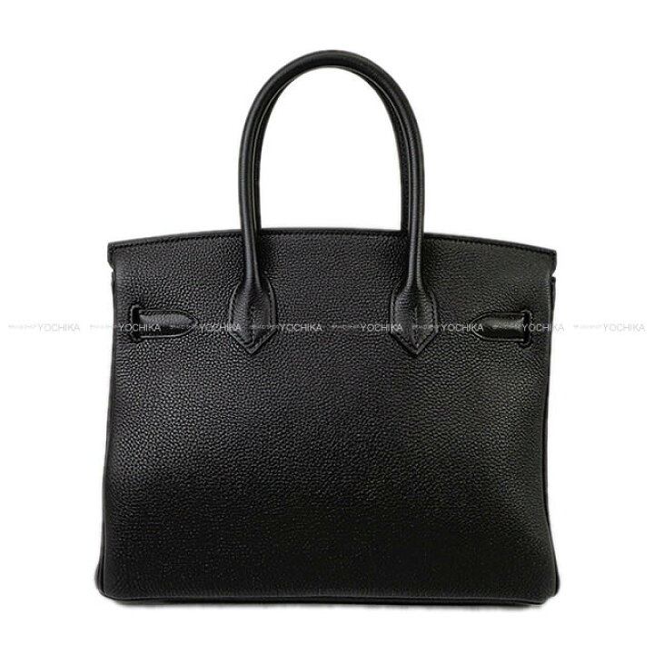 楽天市場】HERMES エルメス バーキン30 黒 (ブラック) トゴ シルバー 