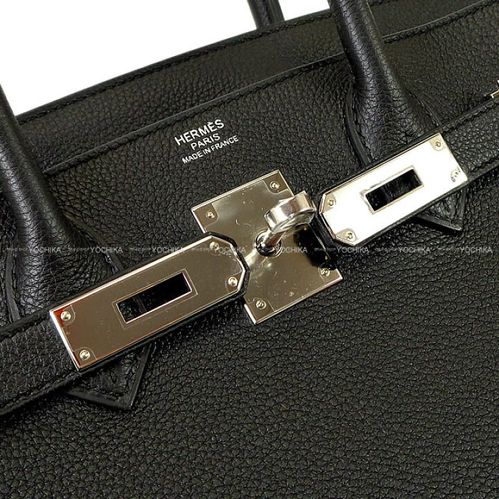 楽天市場】HERMES エルメス バーキン30 黒 (ブラック) トゴ シルバー 