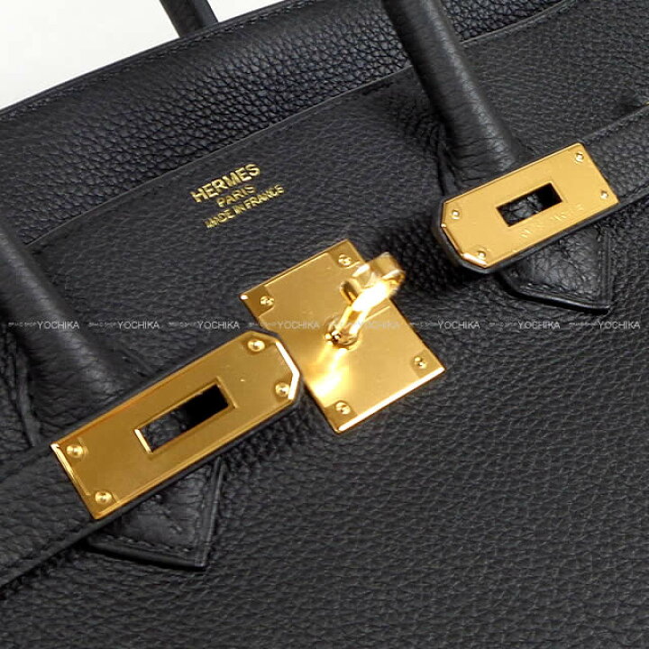 楽天市場】HERMES エルメス バーキン35 黒 (ブラック) トゴ ゴールド 