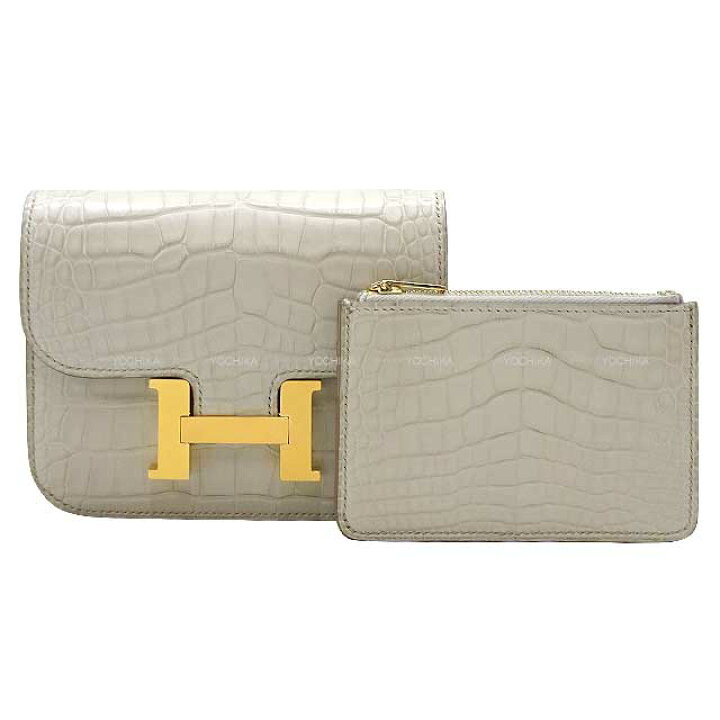 楽天市場】HERMES エルメス コンスタンス スリム ベトン クロコダイル 