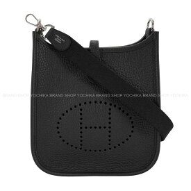 HERMES エルメス エヴリン(エブリン) 16 TPM 黒 (ブラック) トリヨンクレマンス シルバー金具 ショルダーバッグ G刻印 新品(HERMES Evelyne 16 TPM Noir (Black) Taurillon Clemence Silver HW Shoulder bag[BRAND NEW][Authentic])