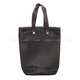 HERMES エルメス アメダバ ディアゴ GM ダークブラウン/黒 レザー/ポリエステル シルバー金具 トートバッグ SAランク【中古】([Pre-loved] HERMES Amedaba Diago GM Dark brown/Black Leather/Polyester Silver HW tote bag[USED SA][Authentic])【あす楽対応】#よちか