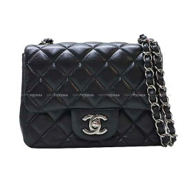 CHANEL シャネル マトラッセ ミニ チェーン 黒 (ブラック) ラムスキン シルバー金具 A35200 ショルダーバッグ SAランク【中古】([Pre-loved] CHANEL Matelasse Mini Chain Noir (Black) Lambskin Silver HW A35200 Shoulder bag[USED SA][Authentic])【あす楽対応】#よちか